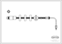 สายเบรค, CORTECO, OEM 4806A5, หมายเลขสินค้า 1 9 0 3 2 4 2 7, PEUGEOT (108312)