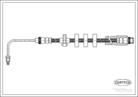 สายเบรค, CORTECO, OEM 4806A4, หมายเลขสินค้า 1 9 0 3 2 4 2 8, PEUGEOT (108313)