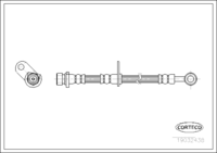 Brake Hose, CORTECO, OEM 46410S1AE01, Article number 1 9 0 3 2 4 3 8, HONDA (108323)