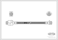 Brake Hose, CORTECO, OEM 46430SA5604, Article number 1 9 0 3 2 4 3 9, HONDA (108324)