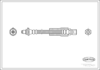 สายเบรค CORTECO OEM 4467262 หมายเลขสินค้า 1 9 0 3 2 4 6 1, SAAB (108338)