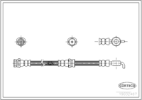 สายเบรค CORTECO OEM UB3943980 หมายเลขสินค้า 1 9 0 3 2 4 6 7, MAZDA (108343)