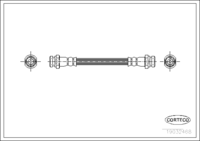 สายเบรค CORTECO OEM 5873721020 หมายเลขสินค้า 1 9 0 3 2 4 6 8, HYUNDAI (108344)