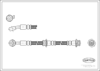 Brake Hose, CORTECO, OEM 462100M007, အပိုဒ်နံပါတ် 1 9 0 3 2 4 7 1, NISSAN (108347)