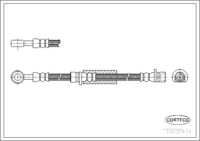 สายเบรค CORTECO, OEM , หมายเลขสินค้า 1 9 0 3 2 4 7 4, (108350)