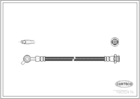 Brake Hose, CORTECO, OEM 4621001J11, အပိုဒ်နံပါတ် 1 9 0 3 2 4 7 6, NISSAN (108352)