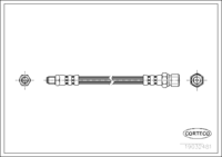 สายเบรค CORTECO OEM 4604285135 หมายเลขสินค้า 1 9 0 3 2 4 8 1, MERCEDES-BENZ (108355)