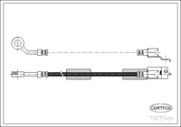 สายเบรค, CORTECO, OEM 52008674, หมายเลขสินค้า 1 9 0 3 2 4 8 8, CHRYSLER (108362)
