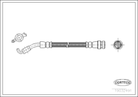 สายเบรค CORTECO OEM G23843810A หมายเลขสินค้า 1 9 0 3 2 4 9 1, MAZDA (108365)