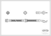 สายเบรค CORTECO OEM BK1T43980 หมายเลขสินค้า 1 9 0 3 2 4 9 7, MAZDA (108371)