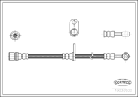 สายเบรค CORTECO OEM 26540AE000 หมายเลขสินค้า 1 9 0 3 2 5 0 0, SUBARU (108374)