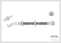 สายเบรค CORTECO OEM SHB101170 หมายเลขสินค้า 1 9 0 3 2 5 0 3, LAND ROVER (108377)
