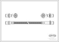 สายเบรค Corteco สำหรับ Toyota, OEM 9094702383 (108379)
