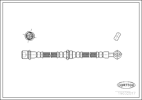 สายเบรค CORTECO OEM 26531AA001 หมายเลขสินค้า 1 9 0 3 2 5 1 7, SUBARU (108388)