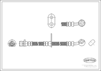 สายเบรค CORTECO OEM 01465S2G000 หมายเลขสินค้า 1 9 0 3 2 5 2 5, HONDA (108396)