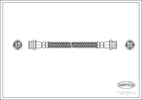 Brake Hose, CORTECO, OEM 5873728000, Article number 1 9 0 3 2 5 3 3, HYUNDAI (108404)