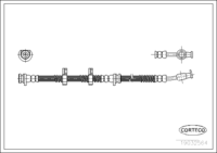 สายเบรค CORTECO OEM SHB101180 หมายเลขสินค้า 1 9 0 3 2 5 6 4, LAND ROVER (108431)