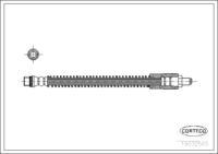 Brake Hose, CORTECO, OEM 4415848, Article number 1 9 0 3 2 5 6 5, OPEL (108432)