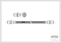 สายเบรค CORTECO OEM 9094702436, 1 9 0 3 2 5 8 0, TOYOTA (108436)