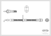 สายเบรค CORTECO OEM 9094702C32 เพลาหน้าซ้าย ความยาว 553มม.