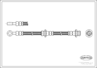 สายเบรค CORTECO OEM 5154082050 หมายเลขสินค้า 1 9 0 3 2 5 8 7, SUZUKI (108443)