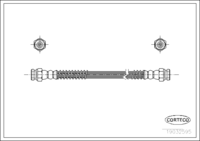 สายเบรค CORTECO OEM 5873702000 หมายเลขสินค้า 1 9 0 3 2 5 9 5, HYUNDAI (108451)