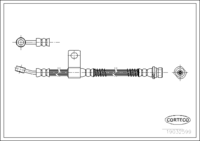 สายเบรค CORTECO OEM 5873202011 หมายเลขสินค้า 1 9 0 3 2 5 9 9, HYUNDAI (108455)