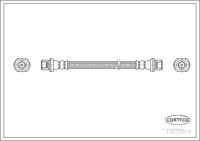 CORTECO สายเบรค สำหรับ Toyota เพลาหลัง 292mm