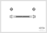 Brake Hose, CORTECO, OEM 4621301A17, Article number 1 9 0 3 2 6 0 6, NISSAN (108462)