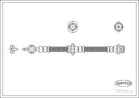 สายเบรค CORTECO OEM 8941135830 หมายเลขสินค้า 1 9 0 3 2 6 2 0, ISUZU (108476)