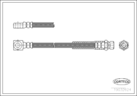 สายเบรค, CORTECO, OEM 562318, หมายเลขสินค้า 1 9 0 3 2 6 2 4, OPEL (108480)