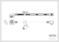 สายเบรค CORTECO OEM 4509355 หมายเลขสินค้า 1 9 0 3 2 6 6 1, CHRYSLER (108491)