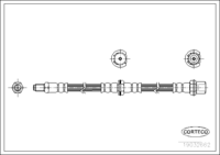 สายเบรค CORTECO OEM 9004922118 หมายเลขสินค้า 1 9 0 3 2 6 6 2, DAIHATSU (108492)