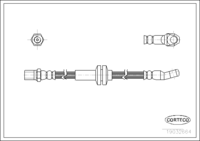สายเบรค CORTECO, OEM , หมายเลขสินค้า 1 9 0 3 2 6 6 4, (108494)