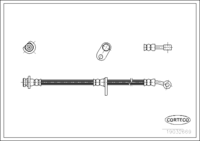 สายเบรค CORTECO OEM 01464S10010 หมายเลขสินค้า 1 9 0 3 2 6 6 9, HONDA (108496)