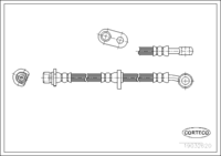 สายเบรค CORTECO OEM 01465S30000 หมายเลขสินค้า 1 9 0 3 2 6 7 0, HONDA (108497)