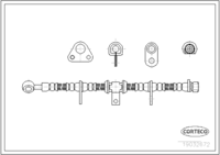 สายเบรค CORTECO OEM 01465SS0010 หมายเลขสินค้า 1 9 0 3 2 6 7 2, HONDA (108499)