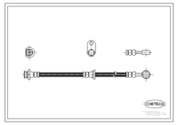 สายเบรค CORTECO OEM 01466SF1020 หมายเลขสินค้า 1 9 0 3 2 6 7 4, HONDA (108500)