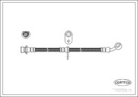 สายเบรค CORTECO OEM 01466SS0020 หมายเลขสินค้า 1 9 0 3 2 6 7 5, HONDA (108501)