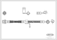 Brake Hose, CORTECO, OEM 5873129010, Article number 1 9 0 3 2 6 7 7, HYUNDAI (108503)