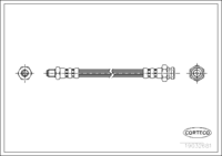 สายเบรค CORTECO OEM 5873311100 หมายเลขสินค้า 1 9 0 3 2 6 8 1, HYUNDAI (108507)