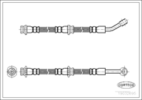 Brake Hose, CORTECO, OEM 4621041L10, Article number 1 9 0 3 2 6 9 5, NISSAN (108520)