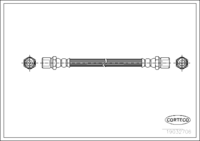 สายเบรค CORTECO OEM 725531020 หมายเลขสินค้า 1 9 0 3 2 7 0 6, SUBARU (108528)