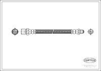 สายเบรค CORTECO OEM 725531030 หมายเลขสินค้า 1 9 0 3 2 7 0 7, SUBARU (108529)