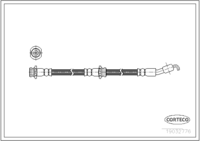 Brake Hose, CORTECO, OEM 4621053A01, Article number 1 9 0 3 2 7 7 6, NISSAN (108589)