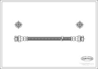 Brake Hose, CORTECO, OEM S12143820, Article number 1 9 0 3 2 7 7 7, MAZDA (108590)