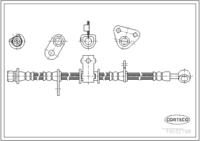 Brake Hose, CORTECO, OEM 01465SV4000, Article number 1 9 0 3 2 7 9 8, HONDA (108603)