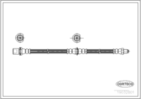 Brake Hose, CORTECO, OEM 9004922081, Article number 1 9 0 3 2 8 0 1, DAIHATSU (108606)