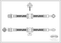 Brake Hose, CORTECO, OEM 46430SA5986, Article number 1 9 0 3 2 8 0 7, HONDA (108612)