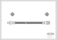 Brake Hose, CORTECO, OEM 387443810, Article number 1 9 0 3 2 8 1 1, MAZDA (108615)